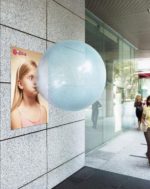 balloon blowing bubble gum poster