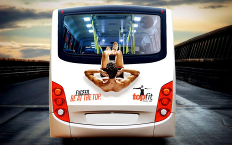 bus advertising topfit situps