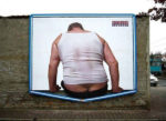 butt breaking bottom of billboard