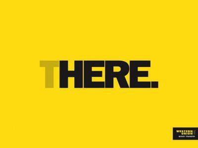 here-there western union print ad