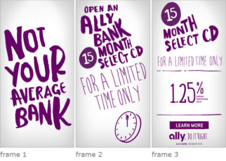 Web Banner Ads | Ally Bank Graffiti Font - THE BIG AD