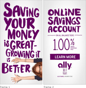 Web Banner Ads | Ally Bank Graffiti Font - THE BIG AD