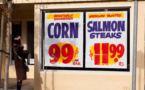 Retro Grocery Store Window Banners for Design Shop Storefront