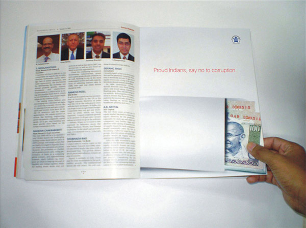 anti corruption magazine spread India