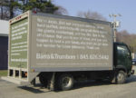 long copy advertising message on truck wrap