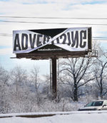twisted banner effect billboard