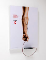 blood donation poster thats a free smartphone charging station