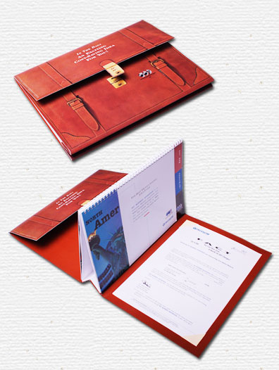 briefcase type direct mailing peice