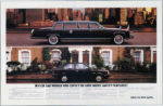 volvo 340 product features vs US presidential limo print ad