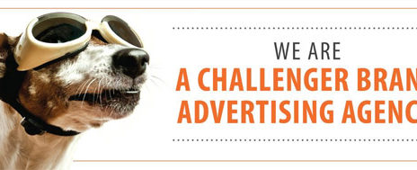 attention-grabbing banner ad with dog for no apparent reason