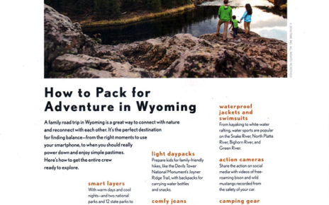 example of native advertising in print - wyoming tourism