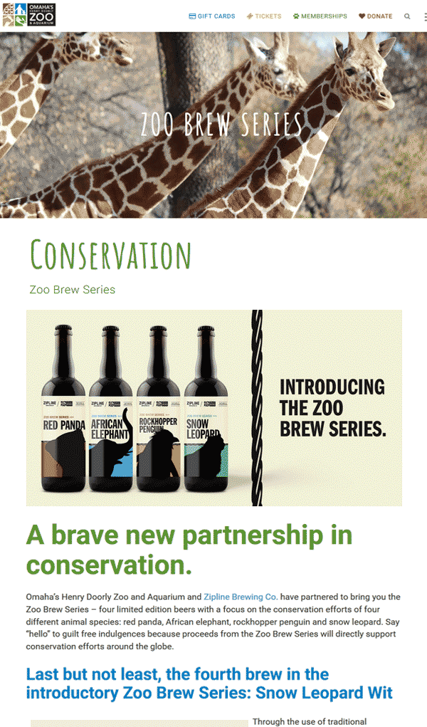 zoo website media page
