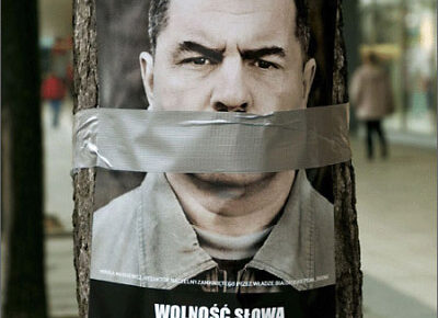 prisoners mouth taped shut poster