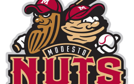 Modesto Nuts Minor League Baseball Team logo