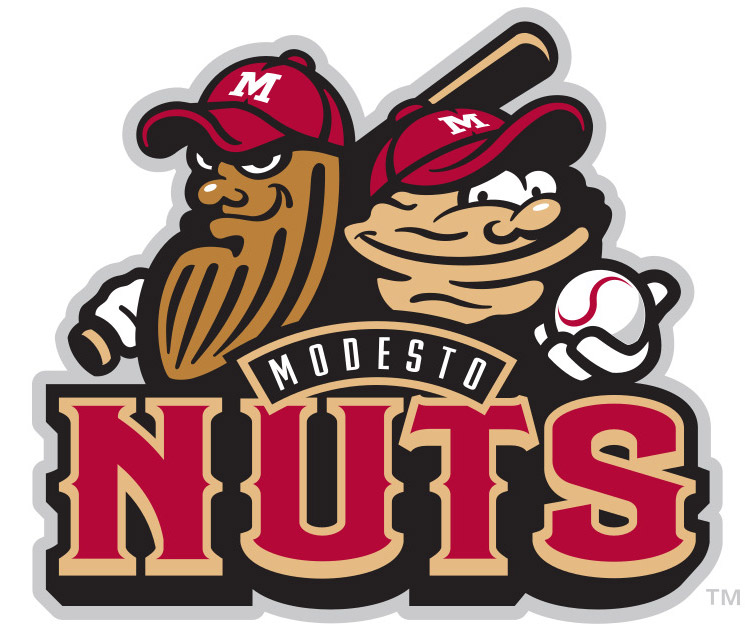 Modesto Nuts Minor League Baseball Team logo