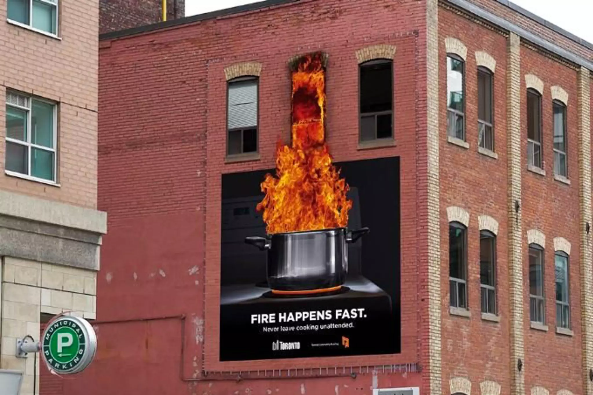 realism in advertising design - fire happens fast