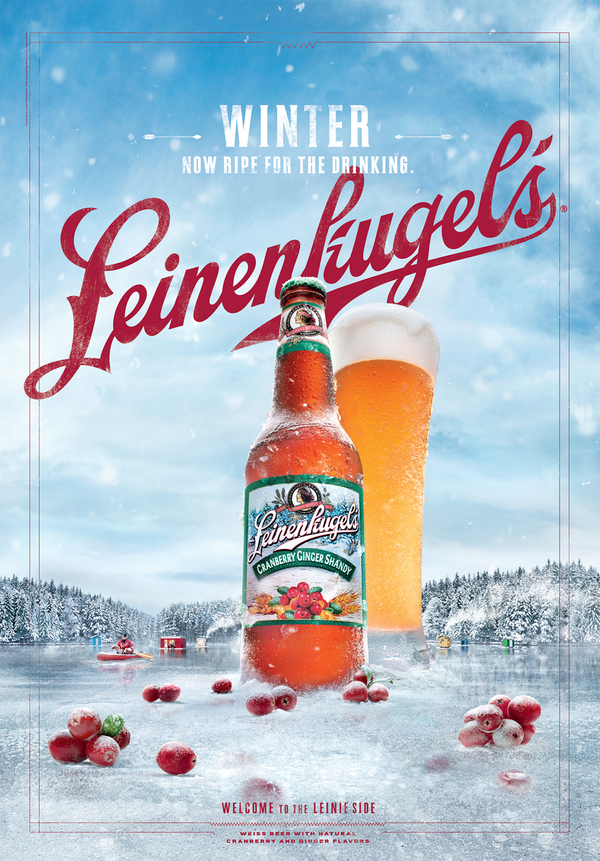 Leinenkugels seasonal beers campaign - winter cranberry