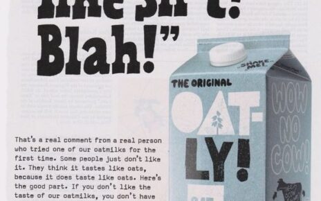 negative review as headline - oatly oat milk