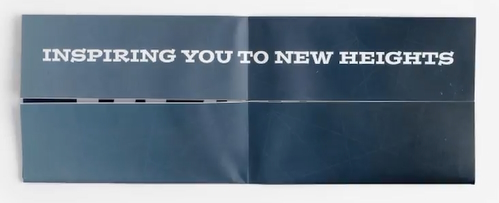 unfolding the poster flyer